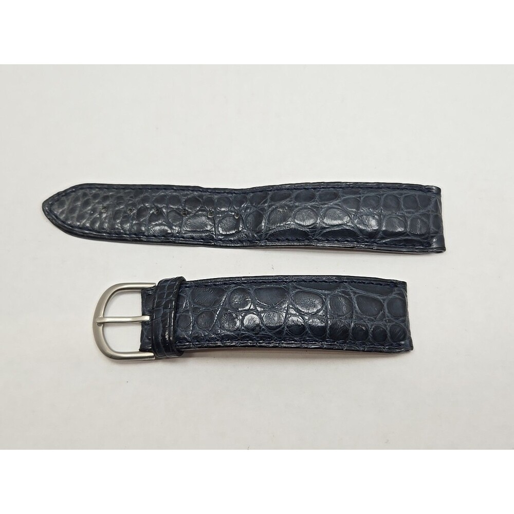 David Yurman Blue Alligator Leather Watch Strap Band 20MM Buckle